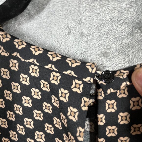 Marella by MaxMara Dress Womens Large Geometric Floral Short Sleeve - Picture 5 of 12